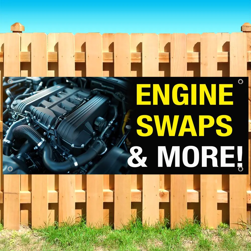 Engine Swaps & More Banner 13 oz | Non-Fabric | Heavy-Duty Vinyl Single-Sided With Metal Grommets SB11340