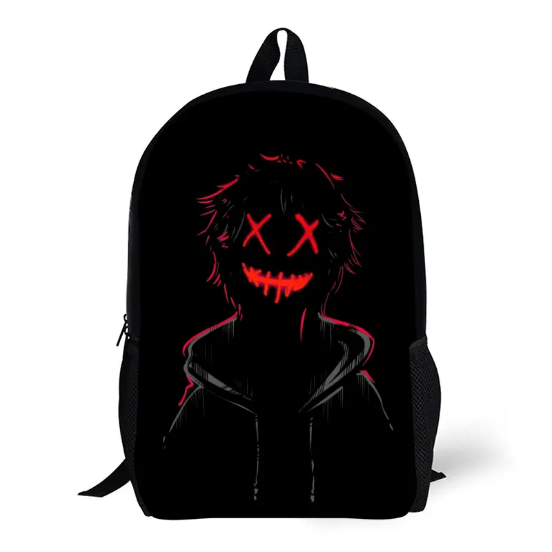 Graffiti Backpack for Men, Urban Street Art Large Capacity Daypack with Dark Cool Print, Lightweight Laptop Bookbag for College, Commute, Travel, Daily Use, Edgy Hip-Hop Style Bag, Cool Gift for Young Men