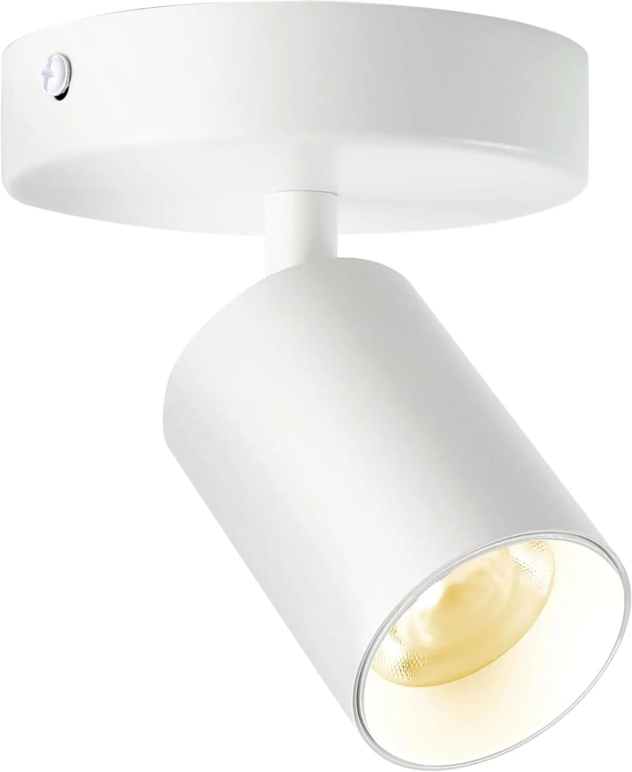 White Surface Mounted LED Ceiling Spotlight Directional Spot Lights Indoor Bright Can Accent Fixture for Living Room Bedroom - CRI92 Flicker Free 7W 560LM 3000K Warm White (Driver includ)