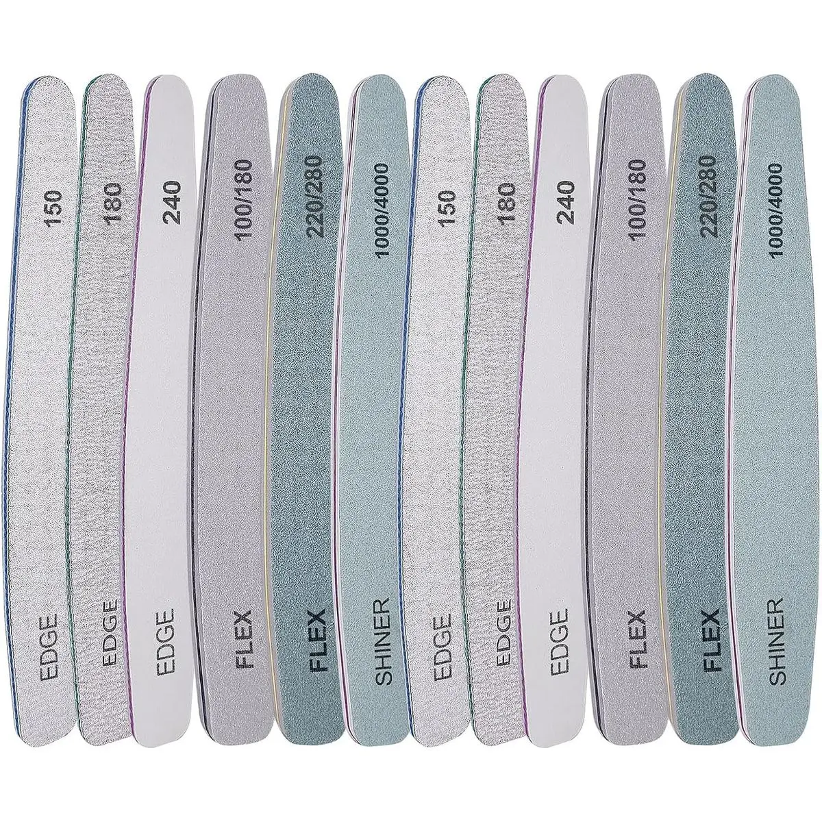 12 Pcs Nail File Buffer Set