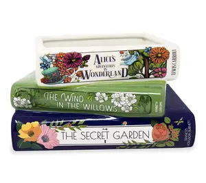 Steel Mill & Co. Stacked Books Planter