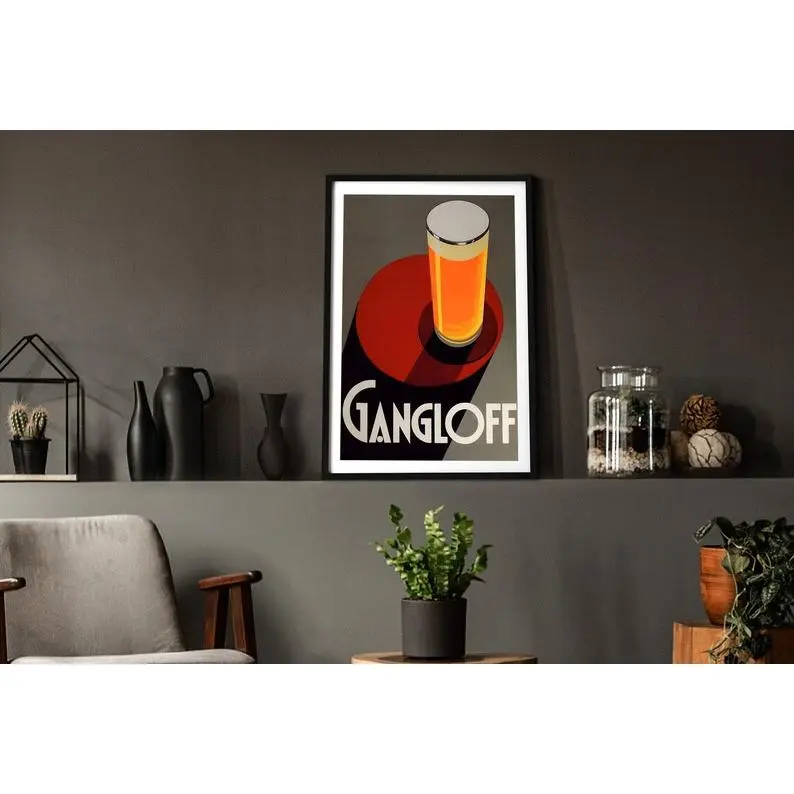 Biere Gangloff Vintage Food&Drink Poster | Poster Print | Gift Poster | Wall Decor
