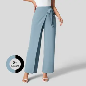 Halara Flex High Waisted Tie Side Wide Leg Work Pants