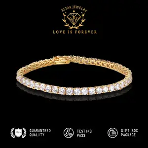 Xstar 4mm Cubic Zirconia Tennis Bracelet for Women and Men Size 7/8 Inches Sparkling Jewelry Daily Clothing Decor Perfect for Gifts