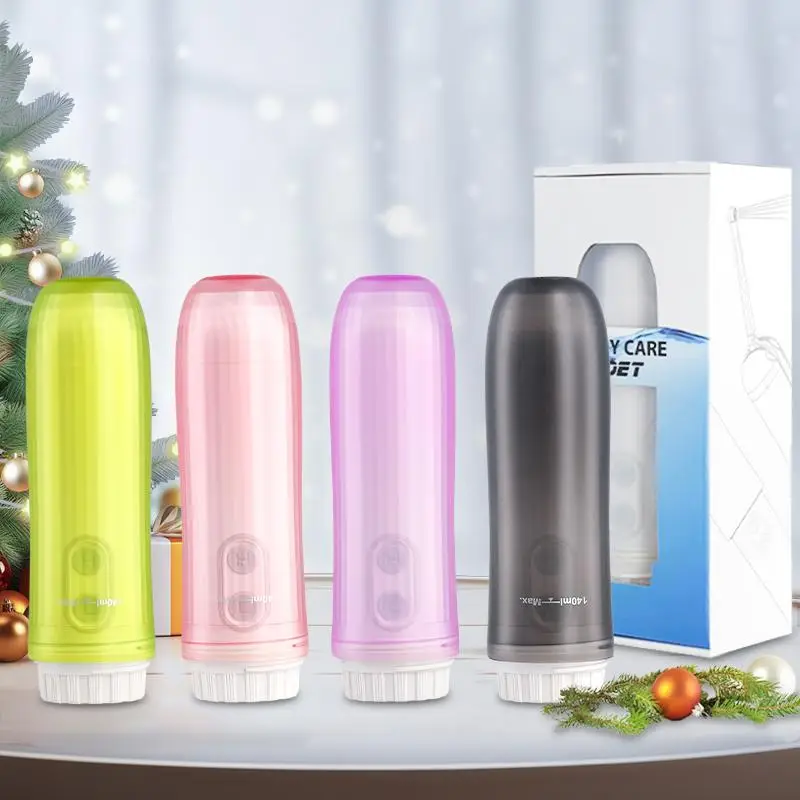 Portable Bidet, 1 Count Battery Powered Foldable Personal Travel Bidet Excluded Battery with 2 Pressure Options, Electric Sprayer Toilet for Reduces T