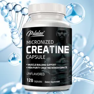 Pslalae - Creatine Monohydrate 5000MG - Non-GMO - Gluten Free - Dairy Free - 120 Capsules/Bottle