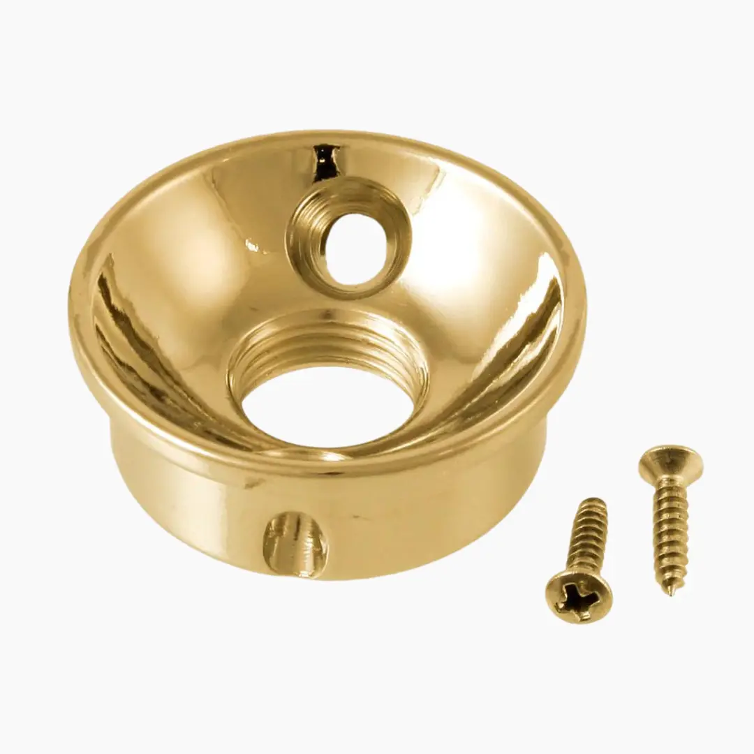 Allparts Retrofit Jackplate for Telecaster, Brass-Aluminum Construction, Secure Jack, 15.6g Electrical Socket Accessory