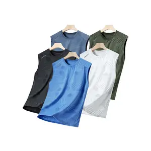 Men’s New Summer Tank Top — Crew Neck, Breathable Quick-Dry Sleeveless Sports/Casual Layering Shirt