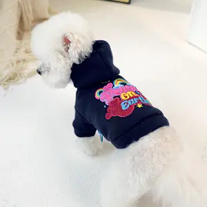 Cute Rainbow Peace Sweatshirt, Sweater for Small Dogs & Cats, Autumn Casual Pet Clothing, Teddy Bichon Pomeranian Poodle Apparel, New Arrival