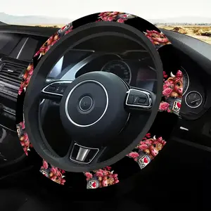 1pc 1.6 x 15 inch Highland cattle, Highland Cow Pattern car steering wheel cover, non-slip and comfortable, car interior accessory, no inner ring, easy to install and remove, suitable for all car models, holiday gift, Car Accessories, 1.20CYJ-6