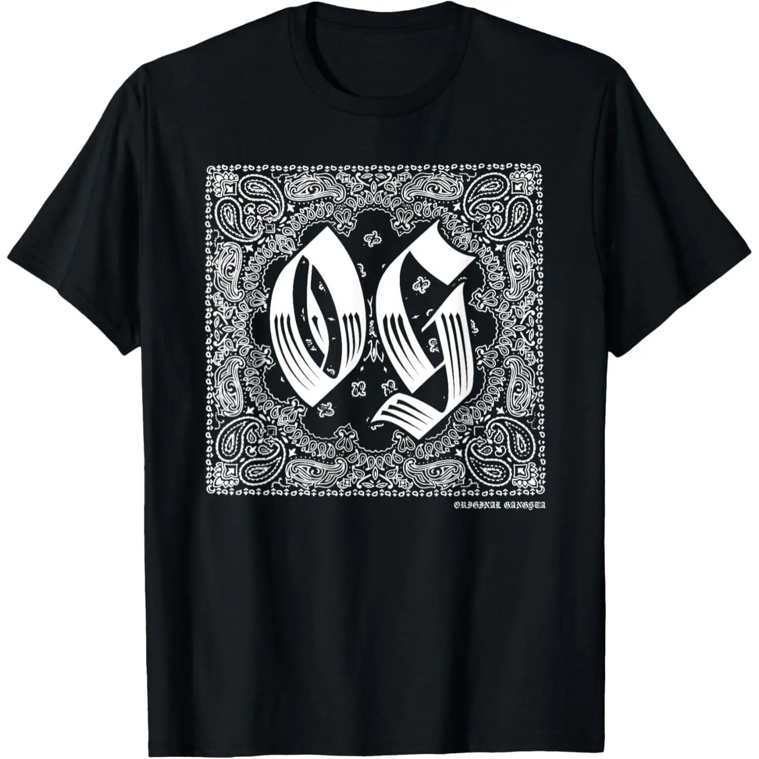 Original Gangsters Graphic T-Shirt, 100% Breathable Cotton Unisex Chicano Style Crew Neck, Gangster Clothes Gift for Parents, Shortsleeve, Tshirt, Menswear, M, Round Neck, Streetwear, Casual, Machine Washable, Tops, Text Print, All Sizes