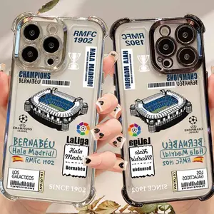 A-madrids-reals-P Cover For iPhone 17 16 15 14 13 12 11 XS Pro Max mini Plus Plating Anti-Fall Cool Phone Case