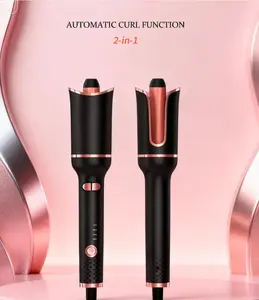 Charming automatic curling iron, heat mode .equipped with negative ion technology, easy styling, suitable for wet and dry hair, dual voltage ceramic automatic curling iron Curler  instant curls，Automatic machine