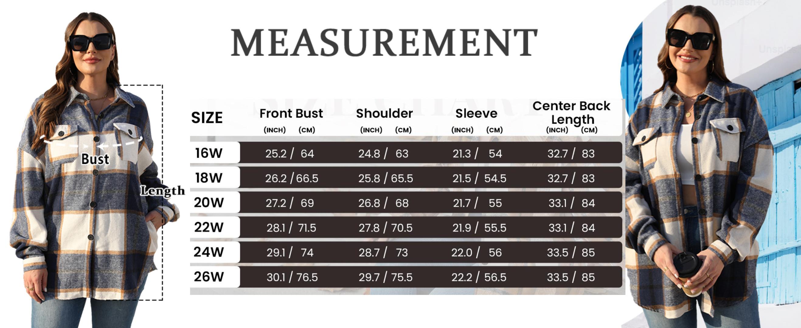 Plus Size Womens Plaid Shacket Shirt Flannel Long Sleeve Button Down Casual Fall Blouses Tops Winter Coats Holiday Haul US 2025 Deals Oversize Check Fashion