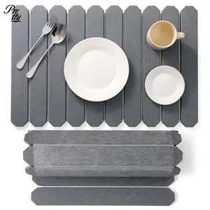 Funky Unique Sentimental Gifts for Her His Household Items Diatomaceous Earth Kitchen Utensil Drying Mat Quick Dry Absorbent Stone Oval Shape Draining Coaster Tableware