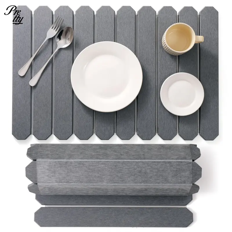 Funky Unique Sentimental Gifts for Her His Household Items Diatomaceous Earth Kitchen Utensil Drying Mat Quick Dry Absorbent Stone Oval Shape Draining Coaster Tableware