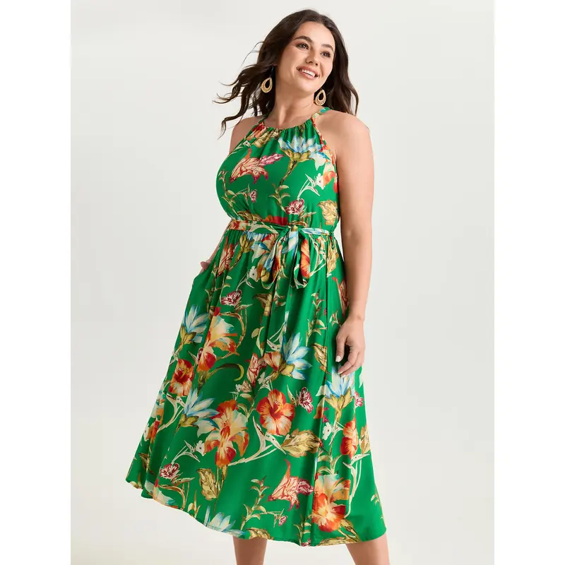 cute halter dress plus size - TikTok Shop