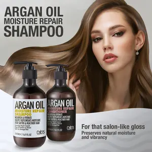 Cab's Argan Oil Hair Care Set with Shampoo Conditioner - Best Gift for Damaged, Frizzy,Thinning or Color Treated Hair, Paraben Free