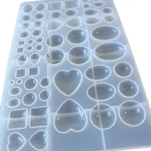 Jewelry Silicone Mold for Epoxy Resin, Soap Mold, Reusable Mold with Various Shapes and Designs