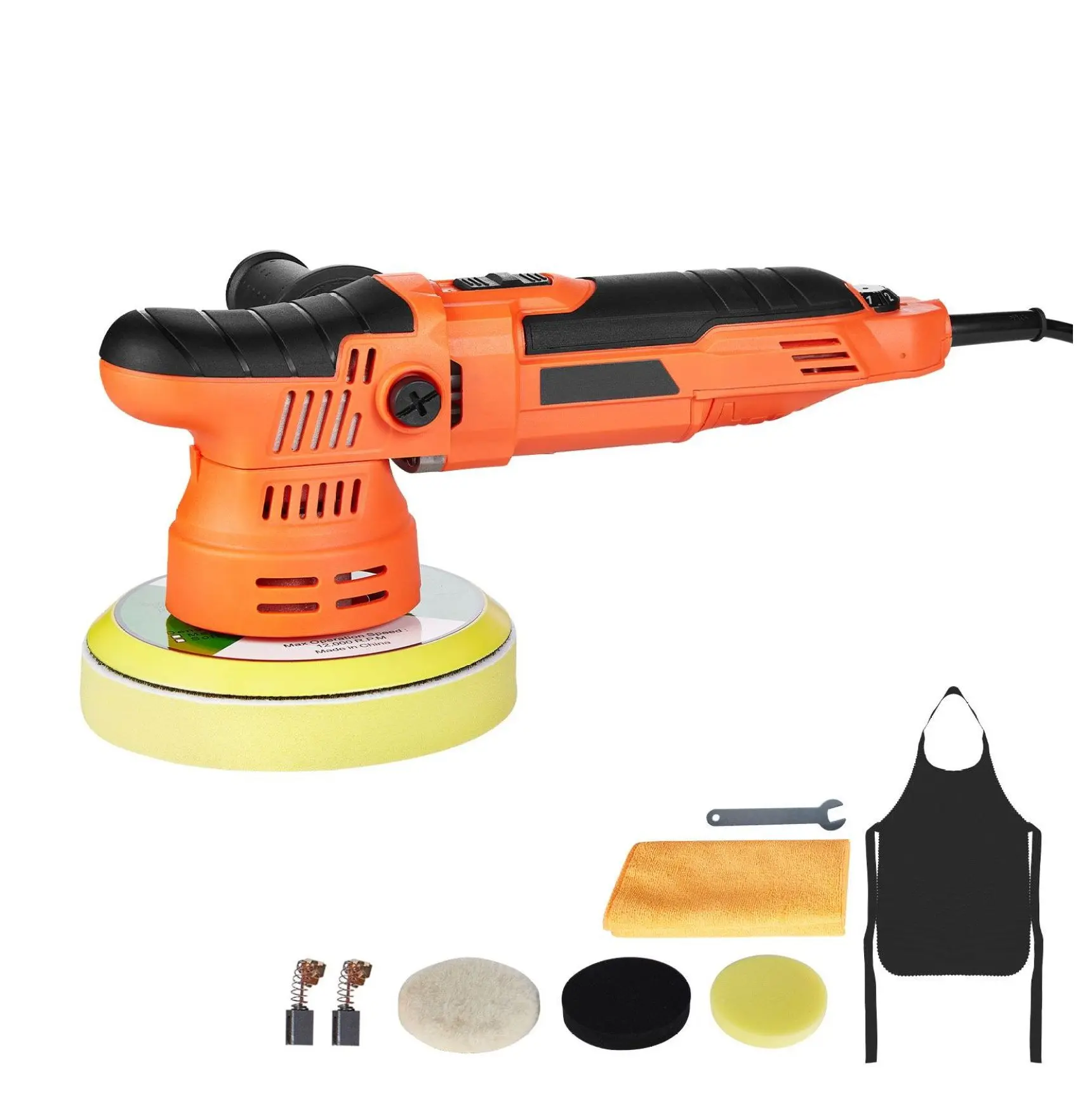 Car Buffer Polisher, 6-Inch DA Polisher - 650W 6-Speed Waxer Kit for Car Detailing, Polishing, Scratch Removal, Paint Restoration, Auto Polishing Default
