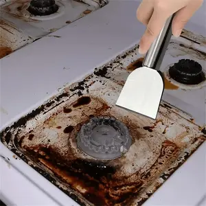 Multi-Purpose Cleaning Spatula | Non-Scratch Kitchen Scraper Tool | For Renters & Homeowners | Remove Burnt Food, Sticker Residue & Tile Grime-YY0