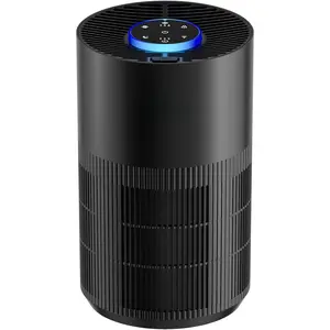 Air Purifiers for  Bedroom Up to 1250 Ft2, H14 True HEPA Room Air Purifiers for Bedroom With Sleep Mode Light Mode & Aroma Function Air Cleaner  Odor Dust Pollen Pet Dander (Black)
