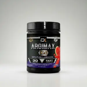 DL LABS Argimax X3 100% Pure L-Arginine AAKG 4000mg Powder Blend for Muscle Growth & Endurance Support Watermelon Flavor 300g