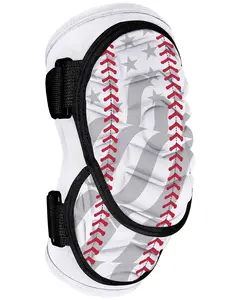 Defender Plus Baseball Elbow Guard with Adjustable Straps (White Baseball Flag) Defender Plus Baseball Elbow Guard with Adjustable Straps (White Baseball Flag)