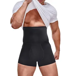 2026 Latest Men'S High-Waisted Shapewear Shorts - Tummy Control Compression Shorts with Butt Lifting, Non-Slip Waistband, Stretchy Slimming Underwear for Gym, Everyday & Formal Wear - Posture Correction & Body Contouring, Tummy Control Shapewear, Gym Appa
