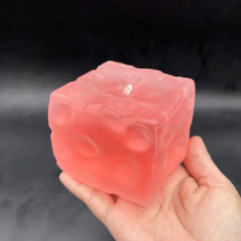 JUMBO clear  cheese squishy 7cm stressball