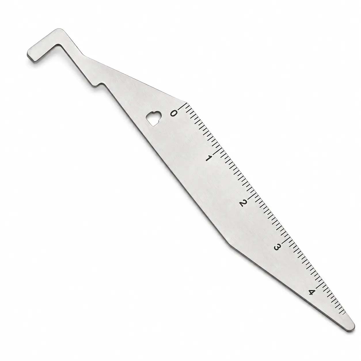 Stainless Steel Tweezer with Measuring Marks - Compact Shape, Firm Grip, Accurate Handling, Portable Door Opener, Precision Sports & Outdoor Accessory