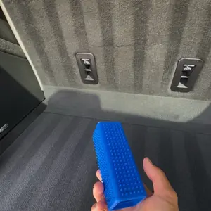 Pet Hair Removal Tool - Ergonomic Grip-Surface Cleaner for Cars & Homes - Durable Rubber Edge for Easy Use & Washable Design - Green & Orange Colors