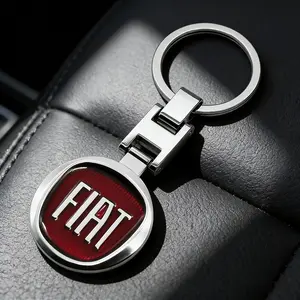 3D Metal Car Styling Keychain Key Chain KeyRings Accessory For FIAT 500 Ducato Panda Grande Punto Tipo Abarth Pulse Strada 600 500L Mobi Doblo Fullback Freemont Toro Qubo Fiorino Aege