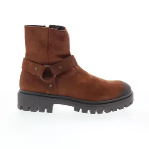 Dingo Road Trip DI-845 Mens Brown Suede Zipper Casual Dress Boots