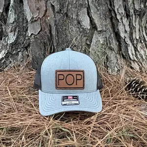 Hand stitched Leather Patch Hats