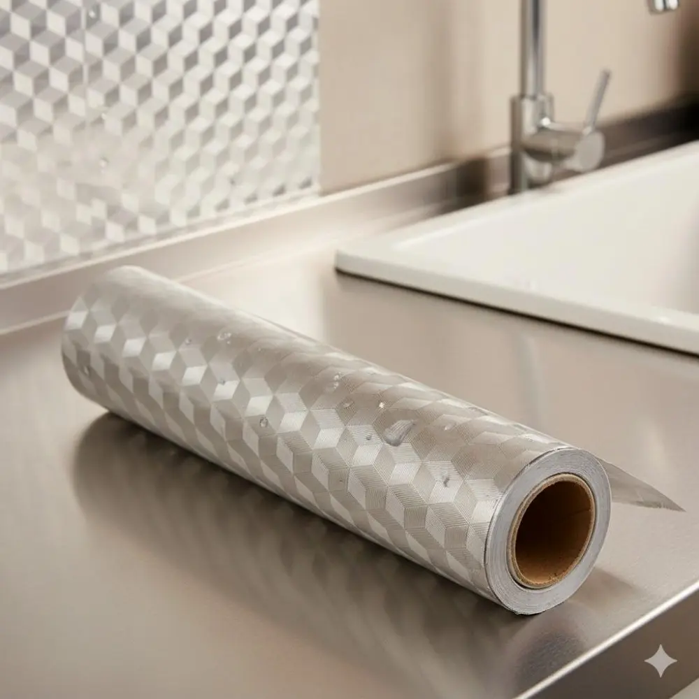 Upgrade Your Kitchen with Textured Self-Adhesive Oil Splash Guard! Waterproof, Heat-Resistant, and Easy Install for Countertops, Drawers, Cabinets. Peel & Stick, No Residue – Instant Kitchen Makeover!