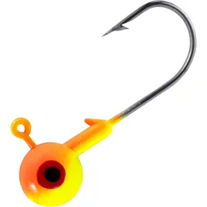 20 Pack Fishing Jig Heads, Crappie Jig Round Ball Head Freshwater Fishing Hooks Bass Trout Panfish Walleye Bluegill Saltwater