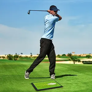 Portable Golf Training Mat, Golf Accessory, Durable Pe & Rubber Material, Memory Ball Path Pad, Ideal for Beginners, Indoor & Outdoor Practice