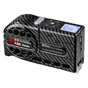 3-in-1 Digitales MaBband, HochpraziserLaser-Entfernungsmesser, Messinstrumente,USB Rechargeable Digital Laser Measure，Portable rechargeable measuring tool , portable retractable measure ruler , autolock tape