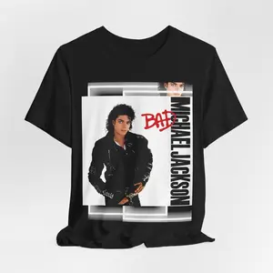 [SALE UP TO 50%] MJ Bad Era Comfort Color T-Shirt, Retro Pop Music Graphic Tee, Michael Jackson Inspired Vintage Shirt, Unisex Outfit