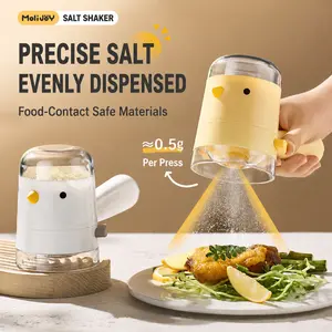 Quantitative Salt Bottle Tool - Kitchen Home Use Seasoning Storage Canister with Dust-Proof, Moisture-Proof, and Volume-Control Features