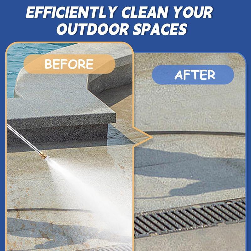 Jet Nozzle Power Washer for Garden Hose, Includes 3 High-Pressure Nozzles and Quick Connectors High Pressure Washer Tools