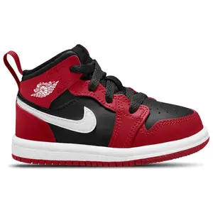 Jordan 1 Mid Black Gym Red (TD) (kids) by StockX
