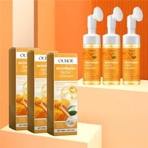 3pcs Turmeric Face Cleanser, Gentle Skin Cleaning, Fine Skincare, Contains Turmeric, Arbutin, Rose Water, Moisturizing & Hydrating, Facial, Nourishing