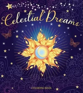 Celestial Dreams Coloring Book Regular Edition: 128 Pages Hand Drawn Celestial Designs