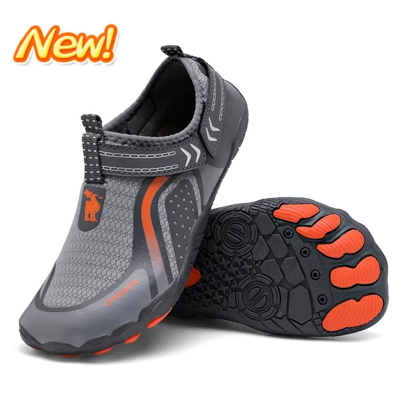 Men's Outdoors Creek Shoes, Summer Trendy Casual Lightweight Beach Shoes, Non-slip Durable Water Sports Shoes, Five Finger Sports Shoes