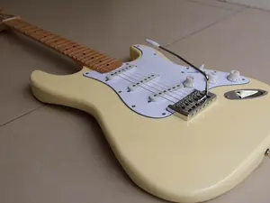 New Fender Stratocaster Yngwie Malmsteen Electric Guitar With Scalloped Maple Fretboard 24Frets JUmbo Frets In Cream