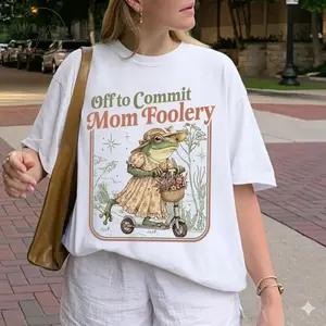 NEW Comfort Colors Mama Frog Off to Commit Mom Foolery Mothers day T-shirt, Mother's Day Gift, #mothersdaygift #momlife #momshirt #giftformom #tiktokshopfinds #viraltee #momstyle #mama