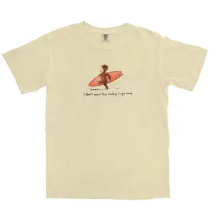Curious George Surf Comfort Colors T-shirt, Retro Cute Kid Show Tee, Monkey Surfing Gift, Cotton Graphic Printed Top