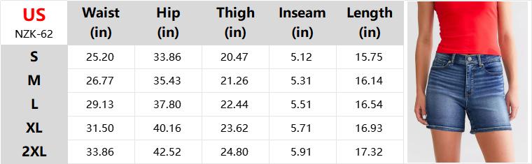 Tummy Control Denim Shorties for Women - Casual Chic Fit with Flattering Tummy Control & Versatile Design for Multiple Outfits - Womenswear